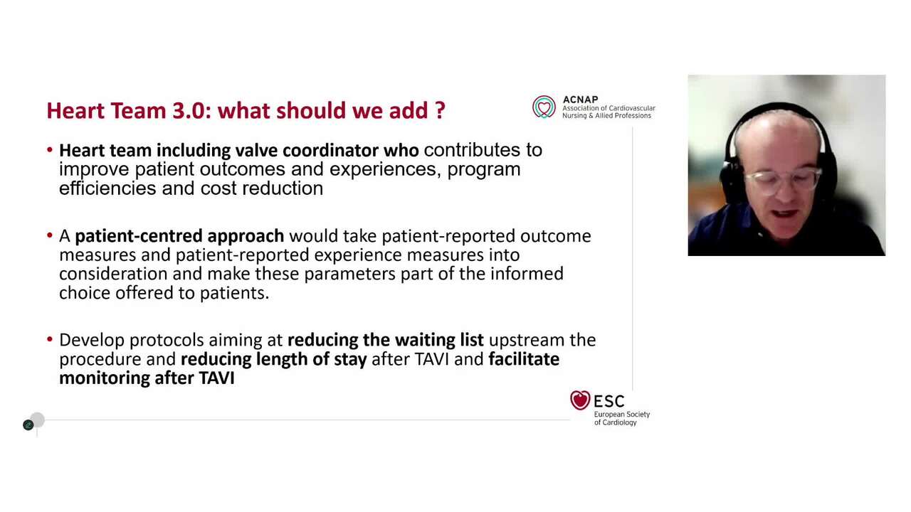 Optimising TAVI outcomes: the ideal valvular heart team structure and role of the valve coordinator