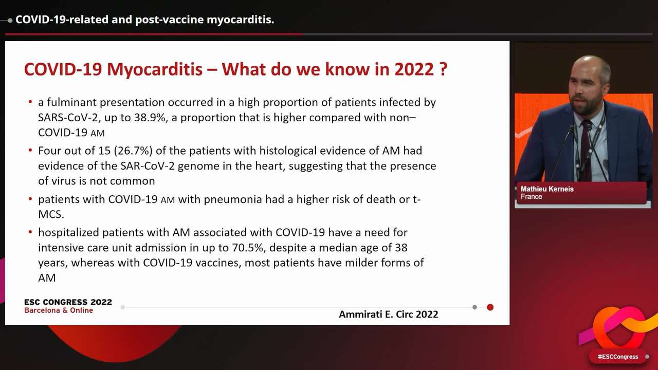 COVID-19-related and post-vaccine myocarditis.