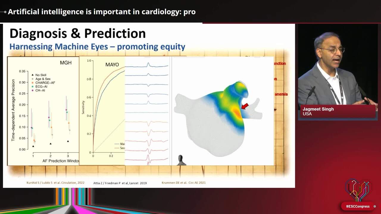 Artificial intelligence is important in cardiology: pro